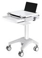 Neomounts  MED-M200 / Mobile Laptop Cart, incl. keyboard & mouse drawer / Creme Stojan, pojízdný, pro notebooky, úhloprícka 10"-17", nosnost 5kg, výška 89,2-121cm, hliník, bílá