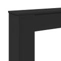 vidaXL Obloženie krbu čierne 100x20x100 cm kompozitné drevo