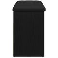 vidaXL Lavička na topánky Čierna 80 x 30 x 45 cm Kompozitné drevo