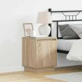 vidaXL Nočný stolík 2 ks Sonoma dub 39 x 34,5 x 50 cm Kompozitné drevo