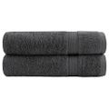vidaXL Prémiové sprchové utierky SOLUND 2 ks antracitové 70x140 cm 600 g/m²