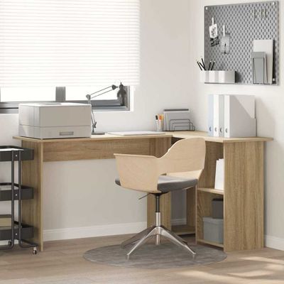 vidaXL Stôl s poličkou Sonoma dub 142 x 102 x 73 cm Kompozitné drevo