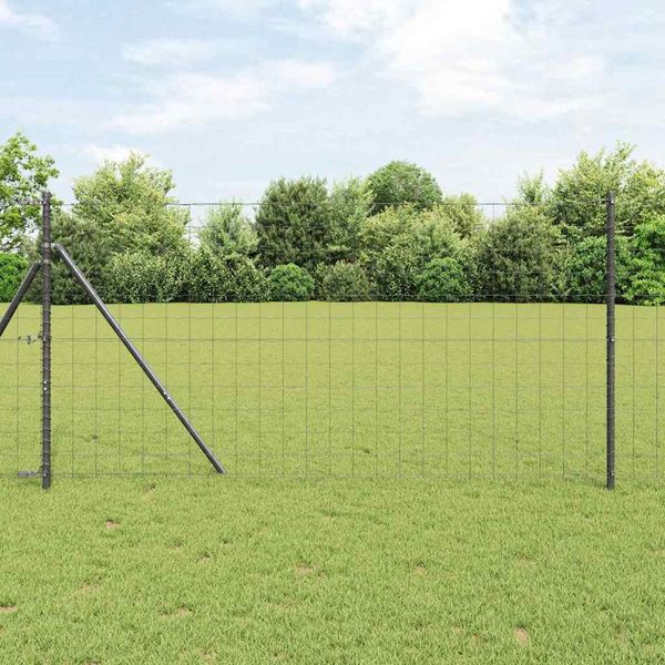 vidaXL Pevný kovaný drôtový plot 10 x 1,2 m (Š x V)
