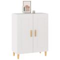 vidaXL Komoda biela 69,5x34x90 cm spracované drevo