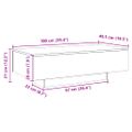 vidaXL Konferenčný stolík dub artisan 100x49,5x31 cm kompozitné drevo