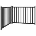 vidaXL Brána pre psa skladacia 2 panely 160 cm masívne jedľové drevo
