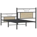 vidaXL Posteľný rám bez matraca dub sonoma 90x200 cm kompozitné drevo