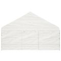 vidaXL Altánok so strechou, biely 13,38x5,88x3,75 m, polyetylén