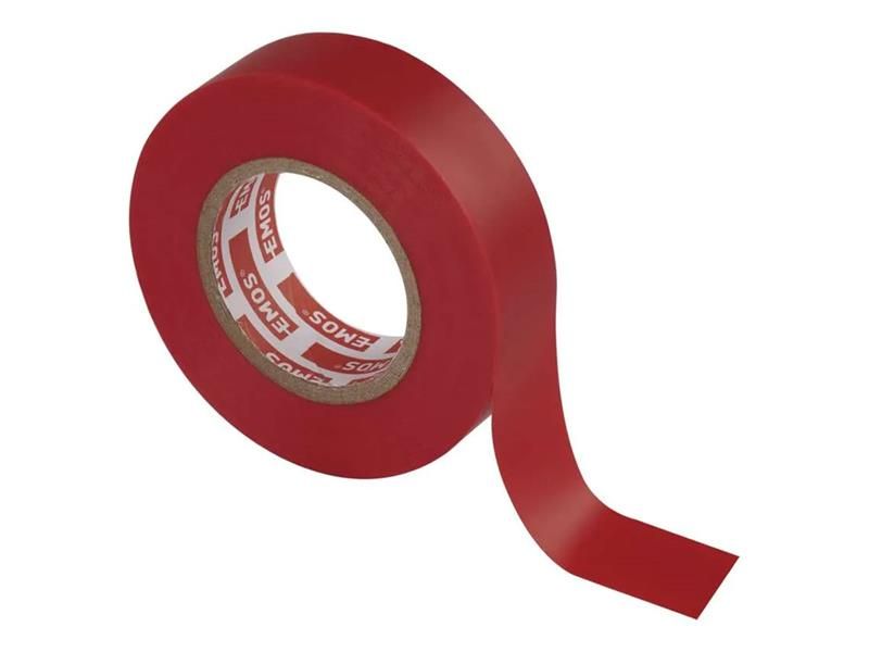 Páska izolačná PVC 19mm/20m červená EMOS 1ks