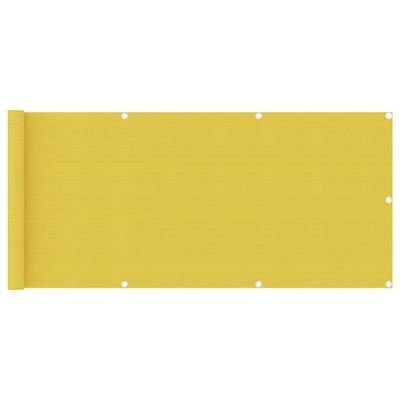 vidaXL Balkónová markíza žltá 75x300 cm HDPE