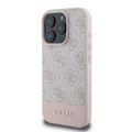 Obal Guess pre iPhone 16 Pro 6,3" GUHCP16LG4GLPI ružový tvrdý obal 4G Bottom Stripe