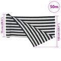 vidaXL Tieniaca sieť antracitovo-biela 1,5x50 m HDPE 195 g/m²