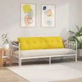vidaXL Poduška na chrbát Svetložltá 180 x 19 x 50 cm látka