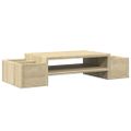 vidaXL Stojan na monitor s policou dub sonoma 70x27x15 cm kompoz.drevo