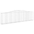 vidaXL Oblúkové gabiónové koše 10 ks 400x30x100/120cm pozinkov. železo