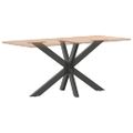 vidaXL Noha jedálenského stola v tvare pavúka, antracitová 120x68x(72-73) cm, oceľ