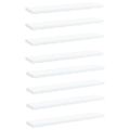vidaXL Prídavné police 8 ks, biele 40x10x1,5 cm, kompozitné drevo