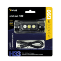 Technik H33 čelovka (+1x18650) SST20 LED + USB-C (1200 lm)