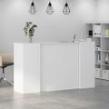 vidaXL Recepčný pult biely 180x50x103,5 cm, umelé drevo