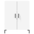 vidaXL Vysoká skrinka biela 69,5x34x180 cm spracované drevo