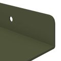 vidaXL Závesná polica 4 ks Olivová zelená 60 x 8,5 x 2,5 cm Oceľ
