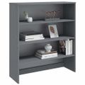 vidaXL Nadstavec na komodu HAMAR, tmavosivý 90x30x100 cm, borovica