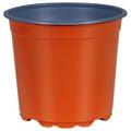vidaXL Kulatý kvetináč 50 ks Tehlová Ø 15 x 13 cm Plast