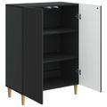 vidaXL Servírovacia skriňa Čierna 66 x 34,5 x 90 cm Kompozitné drevo