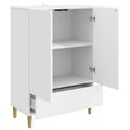 vidaXL Servírovacia skriňa Biela 66 x 34,5 x 95 cm Kompozitné drevo