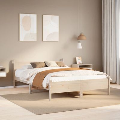 vidaXL Posteľ s matracom 120x200 cm borovicový masív