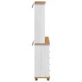 vidaXL Klietka ASKIM Biela 91 x 40 x 200,5 cm Masívne borovicové drevo