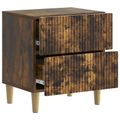 vidaXL Nočný stolík 2 ks Dymový dub 43 x 34,5 x 48 cm Kompozitné drevo