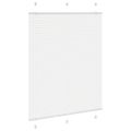 vidaXL plisovaná roleta biela 110x100 cm šírka látky 109,4 cm