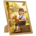 vidaXL Fotorámiky na stôl, koláž 3 ks, zlaté 20x25 cm, MDF