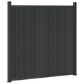 vidaXL Diel plotu 5 ks 880 x 186,5 cm WPC a hliník Čierna