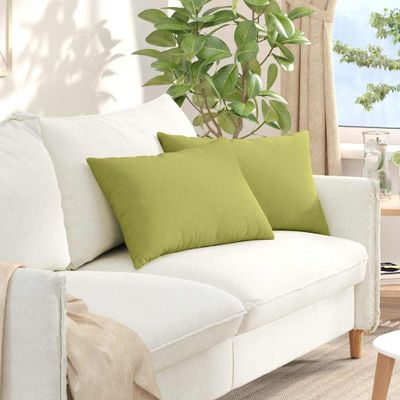vidaXL Vankúše na pohovku 2 pcs Svetlo zelená 60 x 40 cm látka