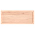 vidaXL Nástenná polica 100x40x(2-4) cm neošetrený dubový masív