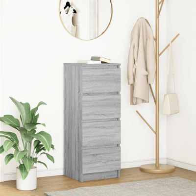 vidaXL Komoda sivý dub sonoma 37,5x35x99 cm spracované drevo