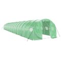 vidaXL Fóliovník s oceľovým rámom zelený 54 m² 18x3x2 m