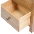 vidaXL Vysoká komoda so zásuvkami 45x32x110 cm dubový masív
