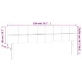 vidaXL Čelo postele s LED tmavozelené 200x5x78/88 cm zamat