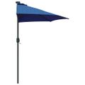 vidaXL Záhradný slnečník 294 x 150 x 223 cm Polyester a oceľ Azurblue