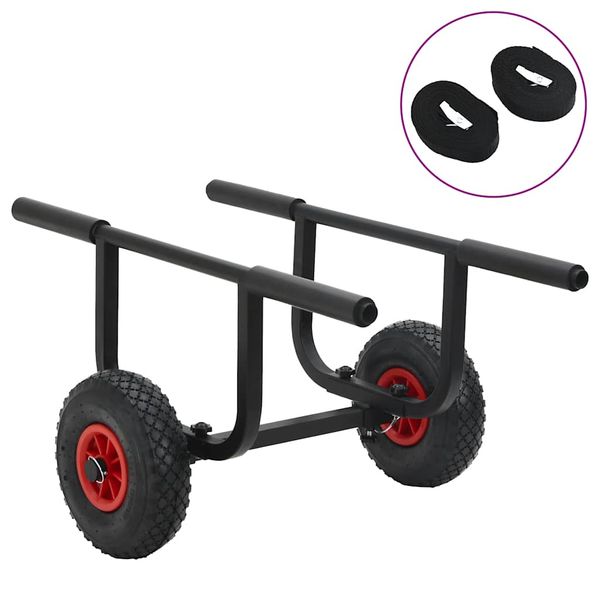 vidaXL Vozík pre kajak 90 kg hliník
