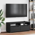 TV Skrinka vidaXL "VISNES" Čierna 100x40x38 cm Konštrukčné drevo