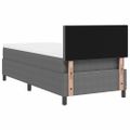 vidaXL Posteľ s pružinovým rámom Svetlo šedá a biela 80 x 200 cm