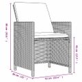 vidaXL 9-dielna záhradná jedálenská súprava so sedákmi polyratan hnedá