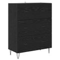 vidaXL Highboard 2 ks Čierny dub 69,5 x 34 x 180 cm