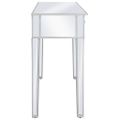 vidaXL Zrkadlový konzolový stolík, MDF a sklo 106,5x38 x76,5 cm
