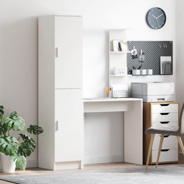 vidaXL Stôl 2 pcs Biela