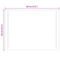 vidaXL Zrkadlo do kúpeľne s LED Priehľadná 80 x 60 cm tvrdené sklo
